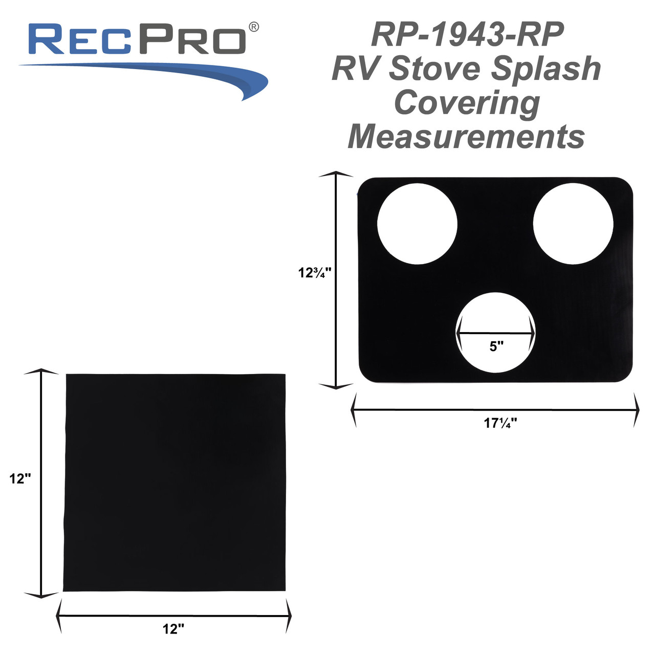 RV Stove Top and Oven Protector - Fits RecPro, Greystone, Furrion, and  Magic Chef - RecPro