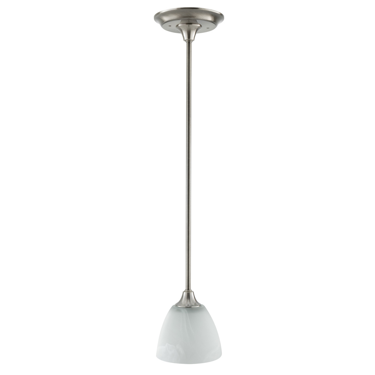 RV 12V Ceiling Mounted Pendant Light with Satin Nickel Finish