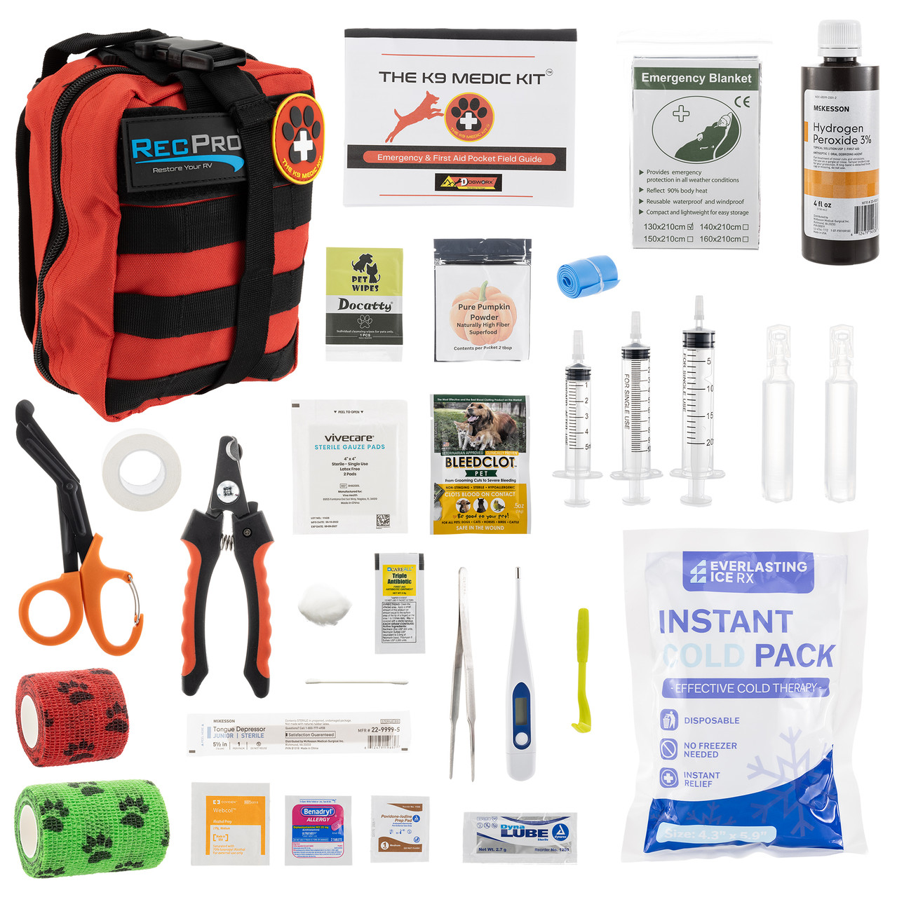 K9 First Aid Kit for Traveling Dogs - RecPro