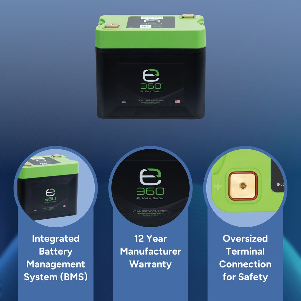 Expion360 12V Lithium Battery 95 Amp Hours - RecPro