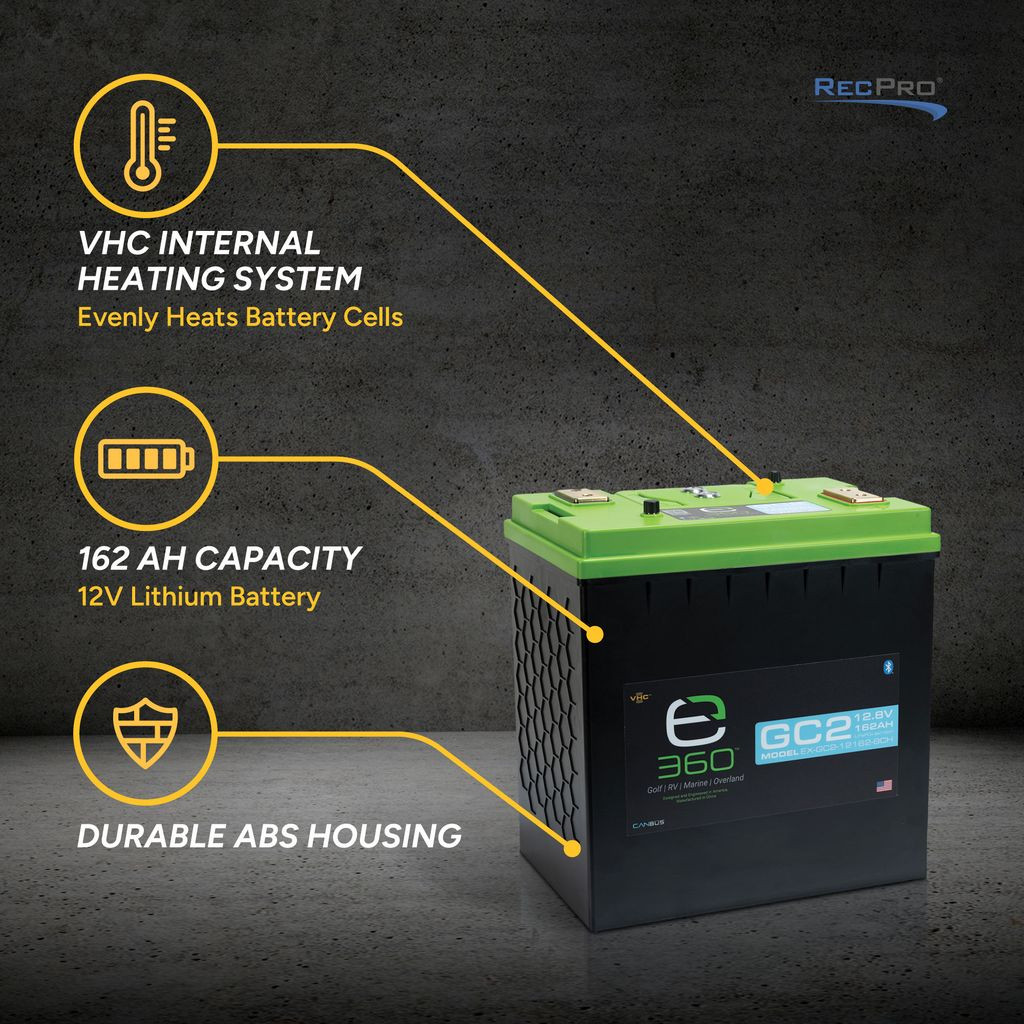 Expion360 Smart 12V Lithium Battery 162 Amp Hours with Bluetooth