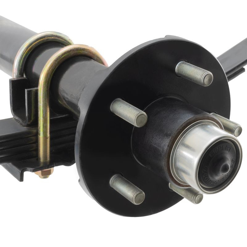 YD-2RRR FLXシャーシ 3,500 lb Straight Idler Trailer Axle - 72