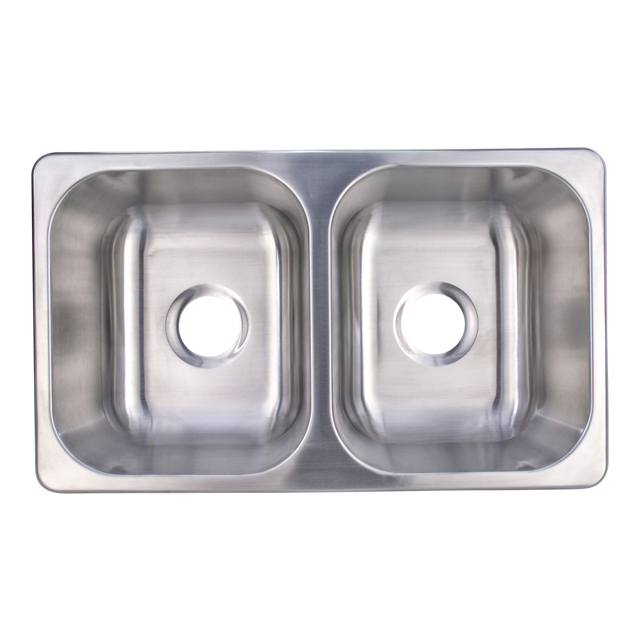 Double Stainless Steel Rv Sink 27 X 16 X 7 Recpro