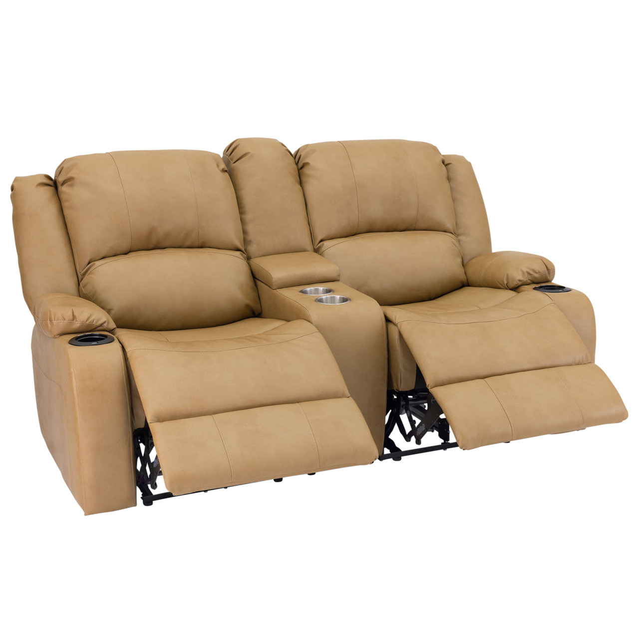 Recpro charles powered double rv shop wall hugger recliner sofa rv loveseat