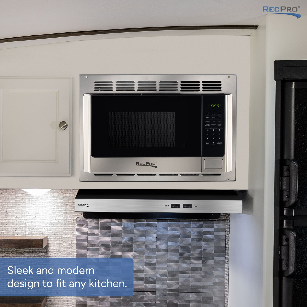 RV Microwave Stainless Steel 1.0 cu. ft. Replaces High Pointe and