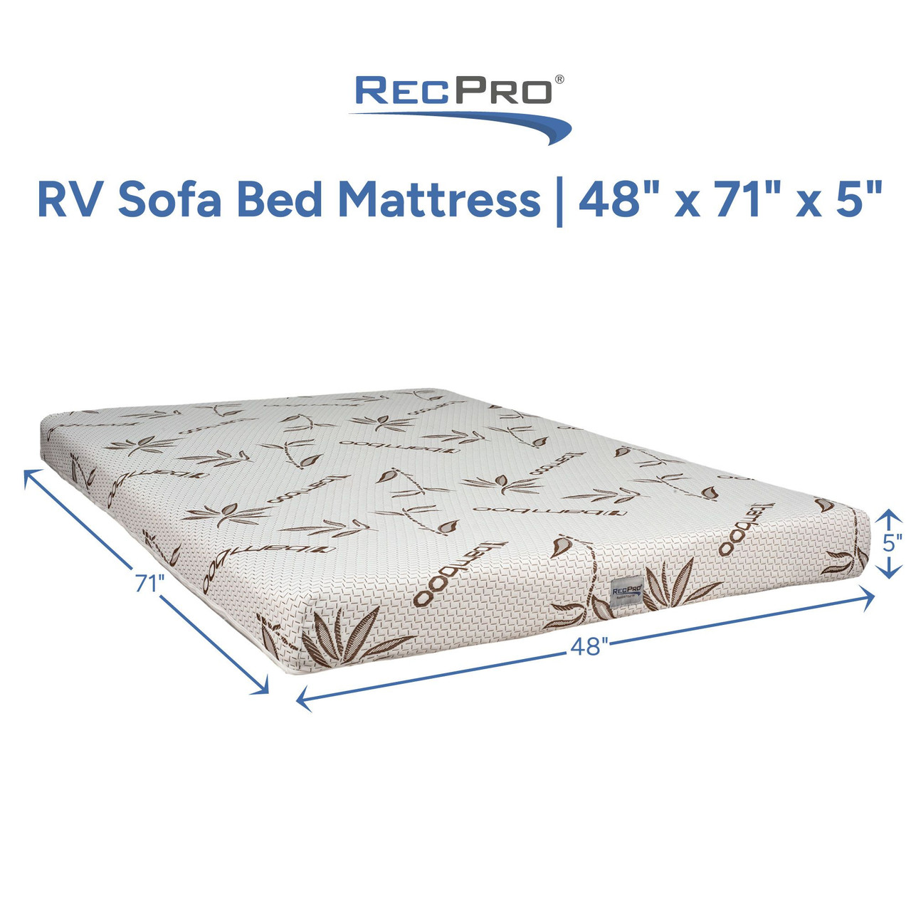 RV Sofa Bed Mattress - 48