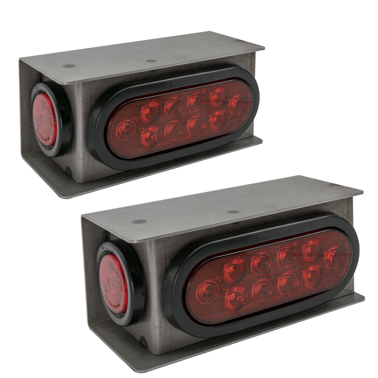 YellowSpeed Trailer Guard Box With 6 LED Oval Tail & Marker Lights - 1 Year Warranty