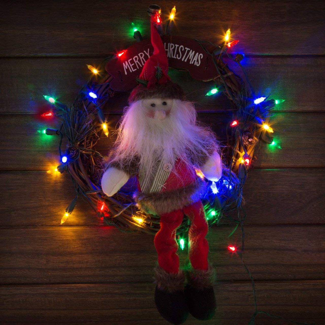 Santa Claus String Lights, Remote Control Battery Box, led Lights