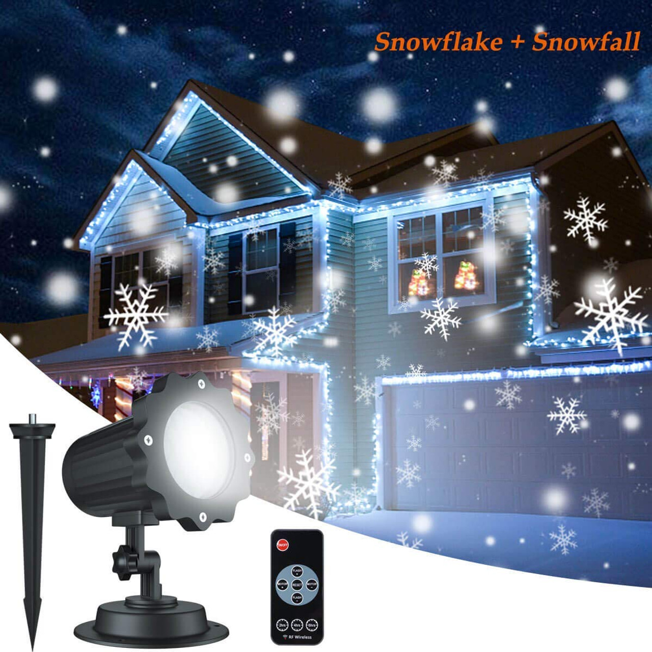 best christmas snowflake projector lights