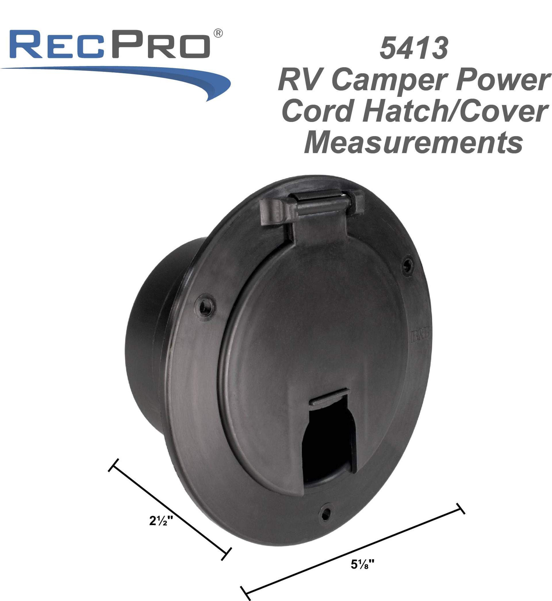 RV Camper Power Cord Hatch Cover RecPro