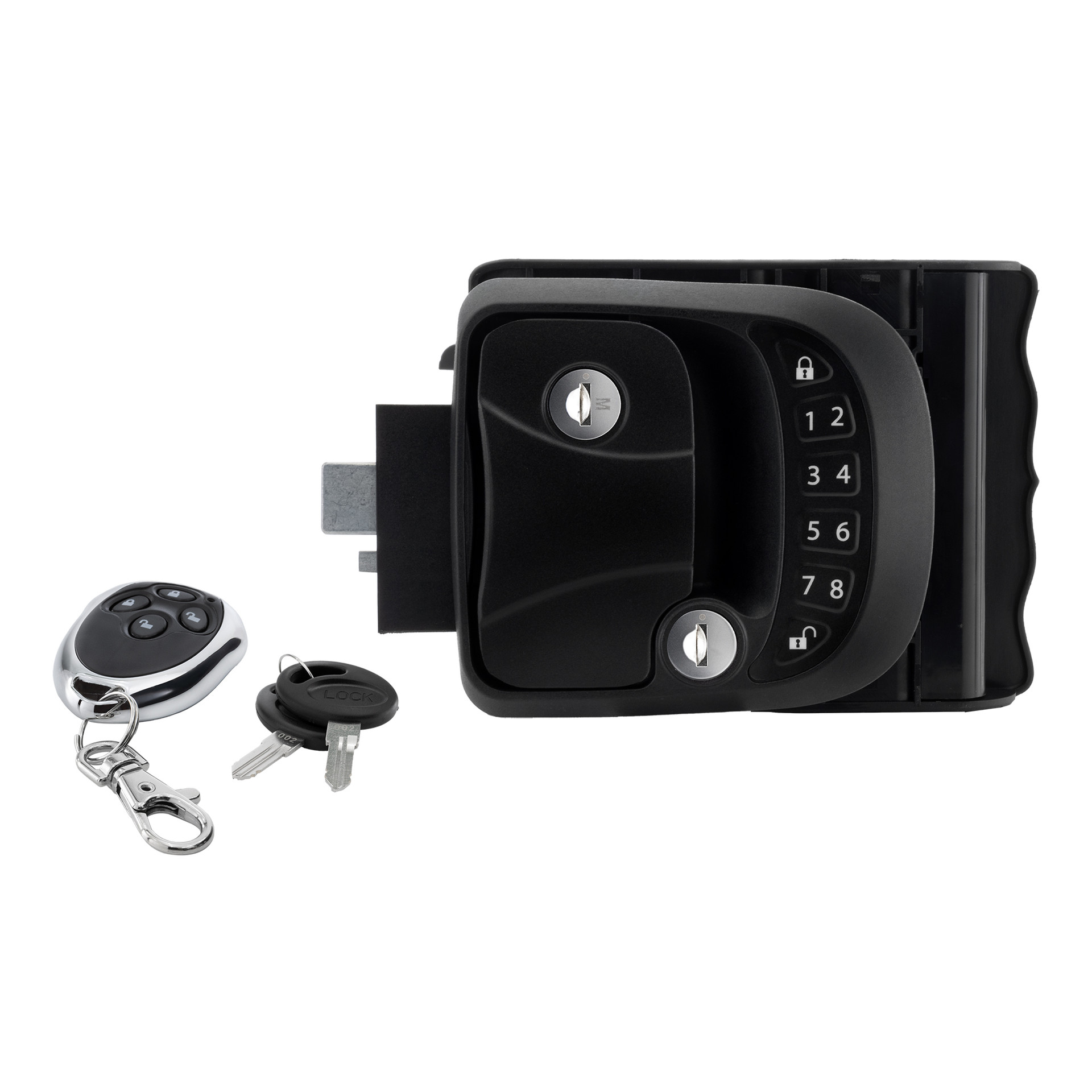 RV Electronic Door Lock with Integrated Keypad & Fob RecPro