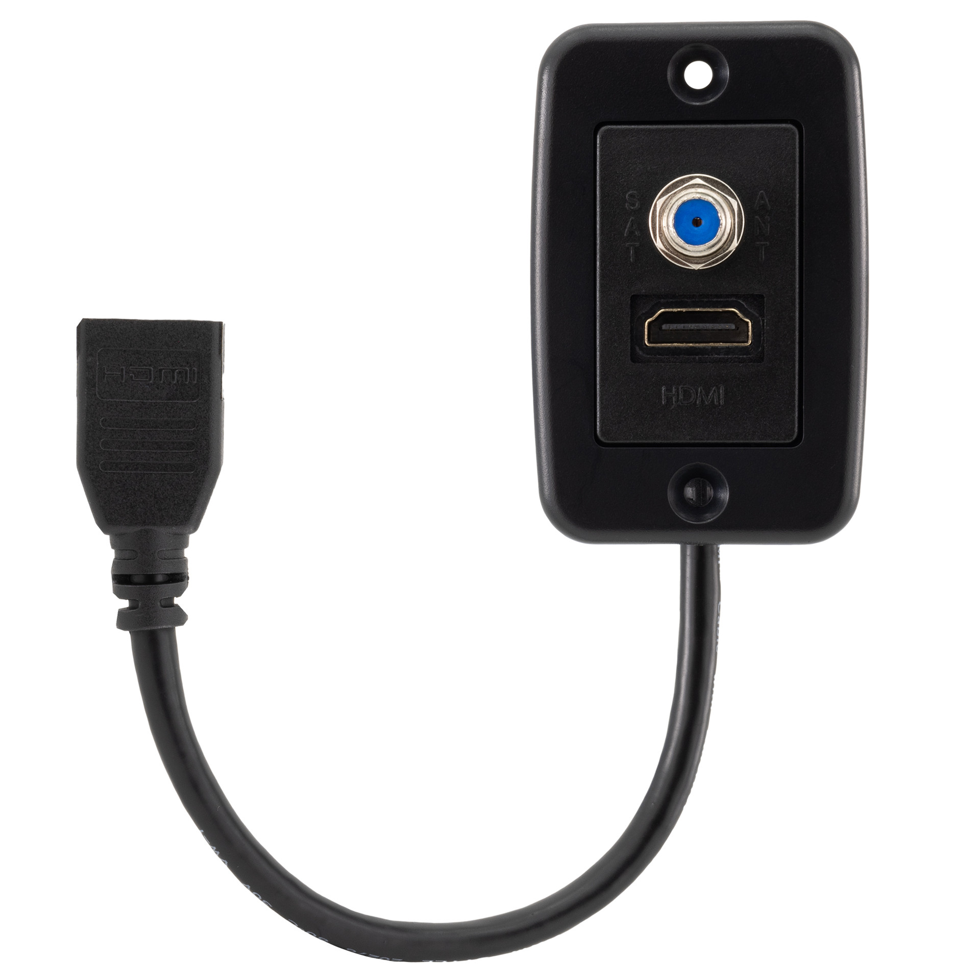 RV Cable TV Hookup Plate Coaxial Cable Connector RecPro