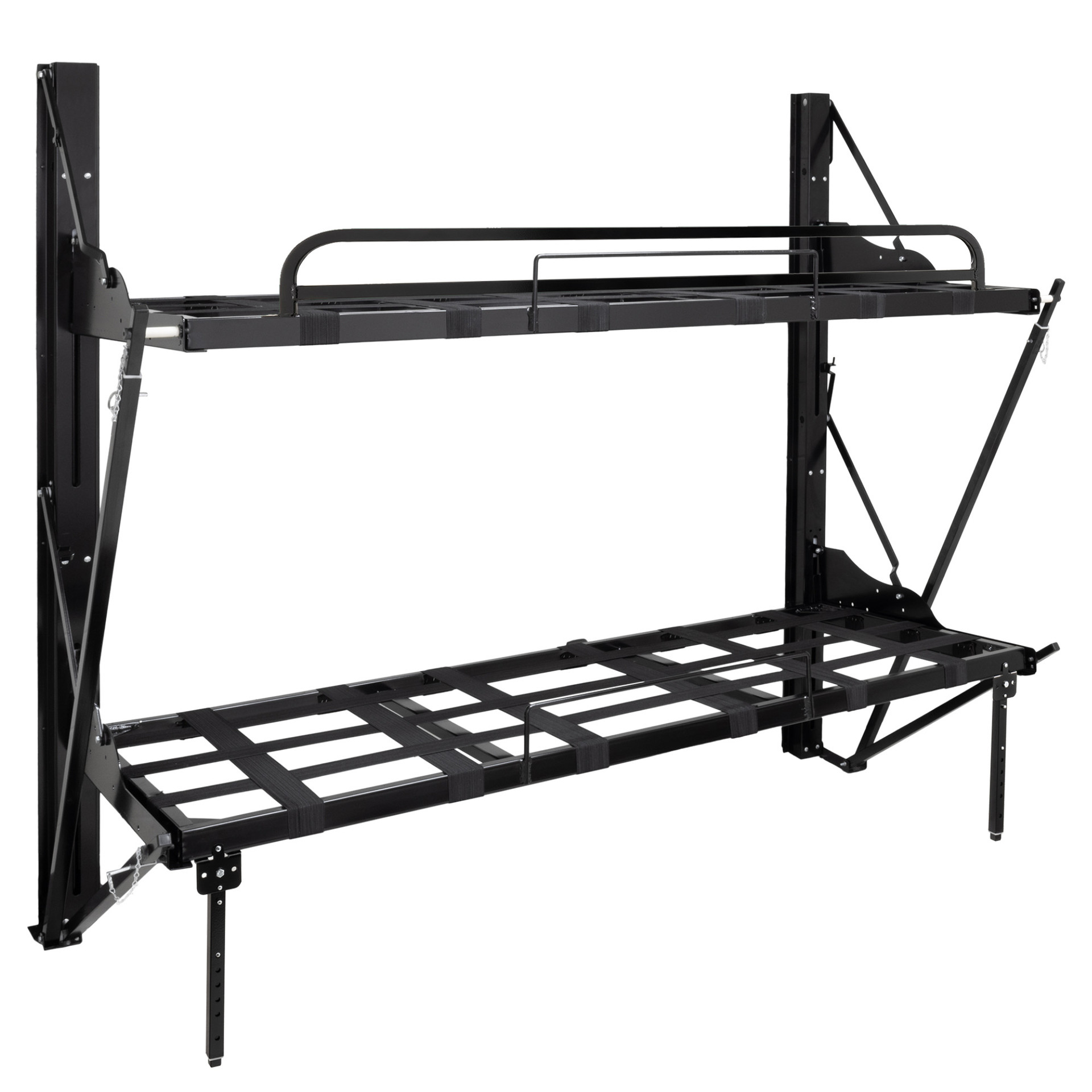 Folding RV Bunk Bed with Safety Rail and Bunk Ladder - Double - RecPro