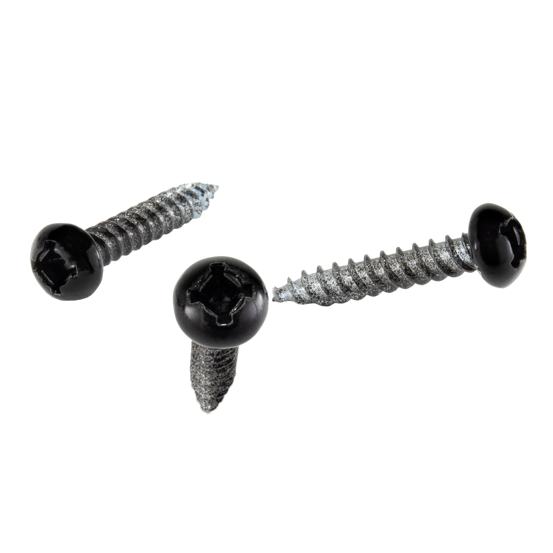 8 x 1" Pan Head Metal RV Screws Black RecPro