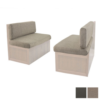 RecPro Charles RV Dinette Booth Cushions in Cloth with Memory Foam