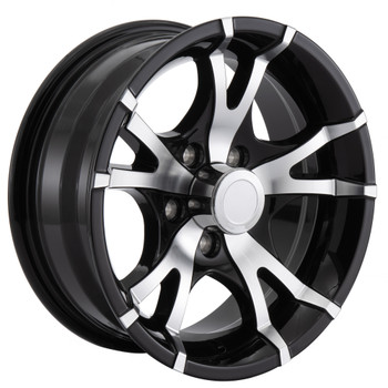 14x5.5 5-Lug Aluminum RV Wheel T07 4.5"BP