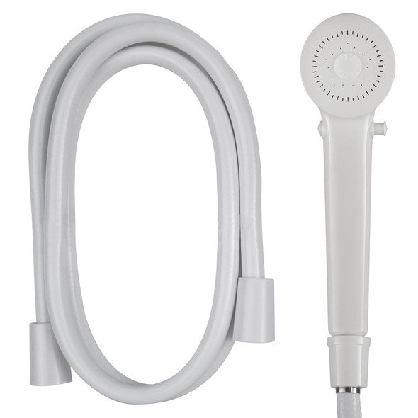 RV handheld shower head and hose.