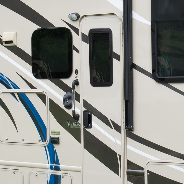 RV Entry Door Window with Internal Shade 18"W x 25"H