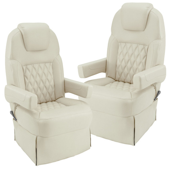 RecPro Nash Driver and Passenger RV Captain's Chair Set in Ultrafabrics® Brisa® Original Birch