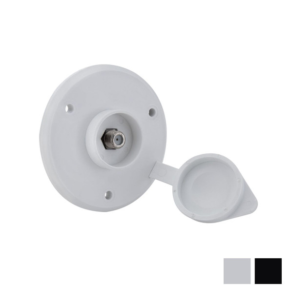 RV Cable TV Hookup Plate Coaxial Cable Connector