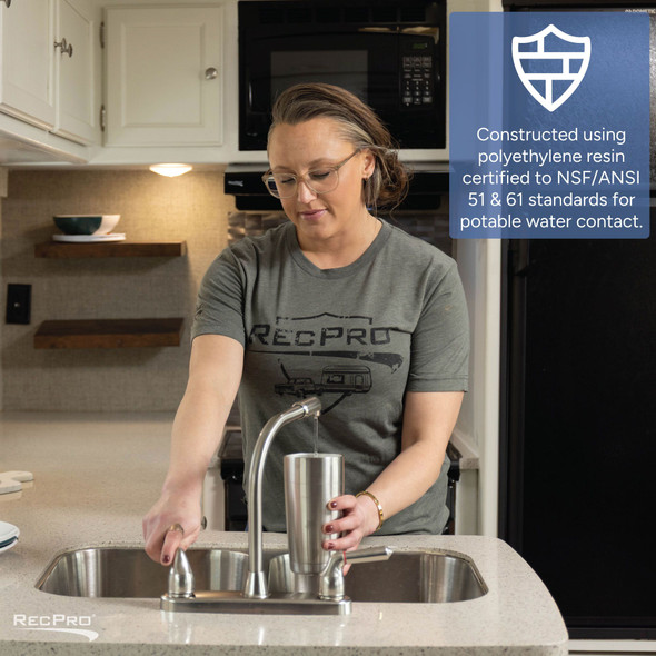 Alpha 39 Gallon 53.5" x 27.75" x 6" Fresh Water Tank VB28546W