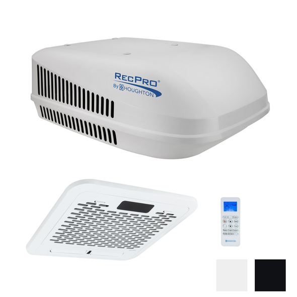 RV Air Conditioner 15K with Heat Pump Non-Ducted With Plenum And Remote.