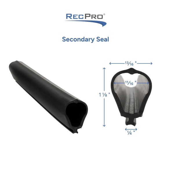 RV Slide-In 3/4" Bulb Secondary Seal Fits 1/4" Slot