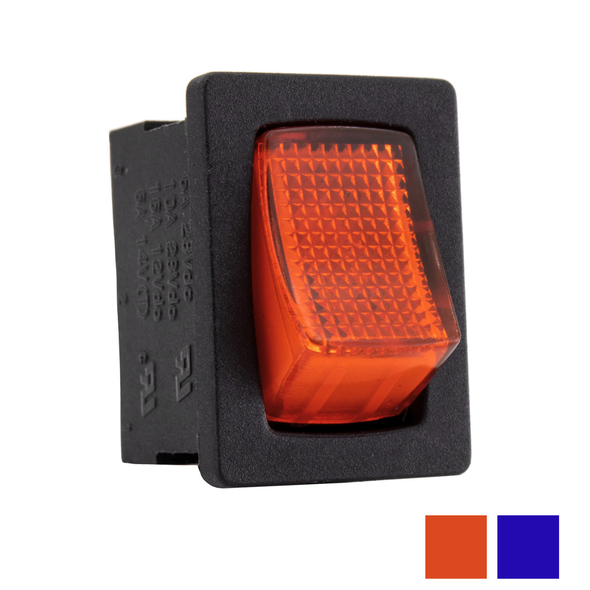 Red RV 12 volt toggle switch.