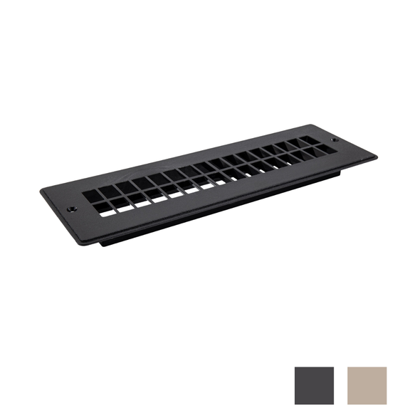 RV Floor Register 2" x 10" Undampered Vent