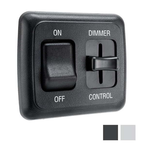 RV 12V DC Toggle Switch with High-Side Dimmer Control