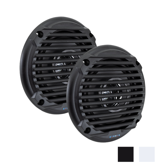 RV Speakers Dual Cone 5.25" Pair, Black or White
