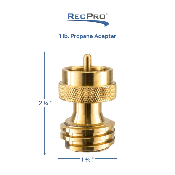 RV LP 1lb Propane Adapter to 20 LB or 30 LB