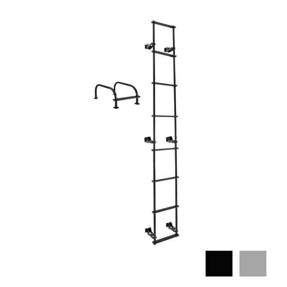 RV Toy Hauler Low Profile Universal 106" Collapsible Ladder with Hinges