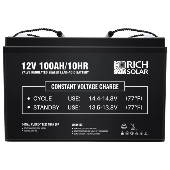 Rich Solar RV 12V 100Ah Deep Cycle AGM Battery