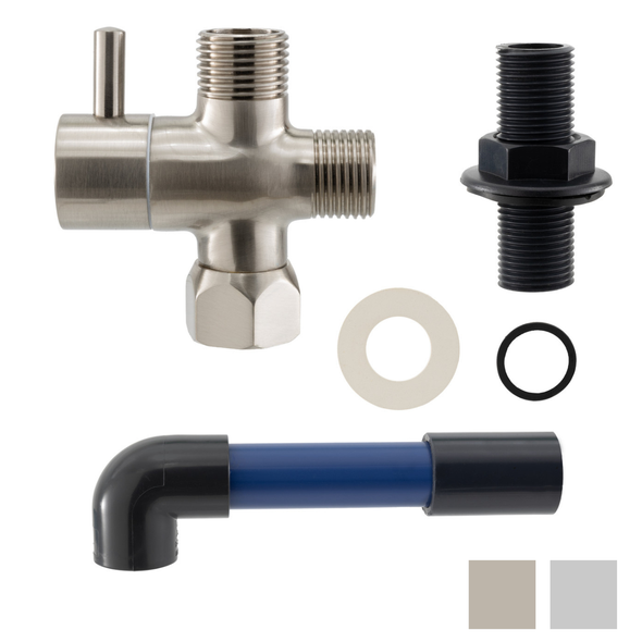 Showermieser kit parts.