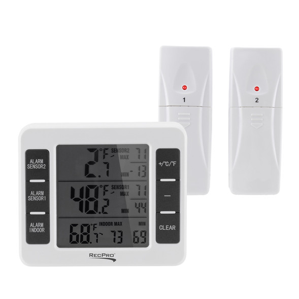 Wireless RV Refrigerator Thermometer with Alarm