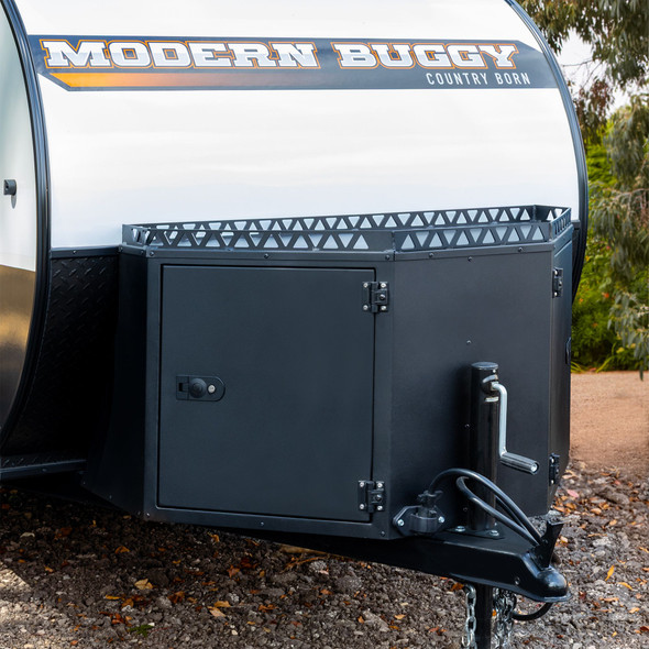 45" Steel Trailer Tongue Box with Double Doors