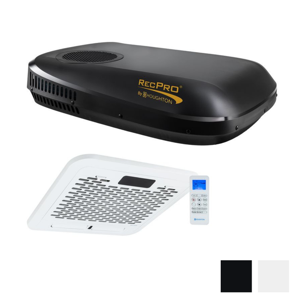 RV Air Conditioner Low Profile 15K Quiet AC Unit with Heat Pump, Remote Control