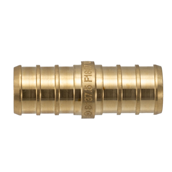 RV Fresh Water PEX Line Coupling Brass Fitting 1/2"