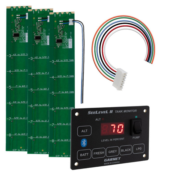 SeeLevel by RecPro Bluetooth Tank Monitor Panel Up to 7 Tanks Display