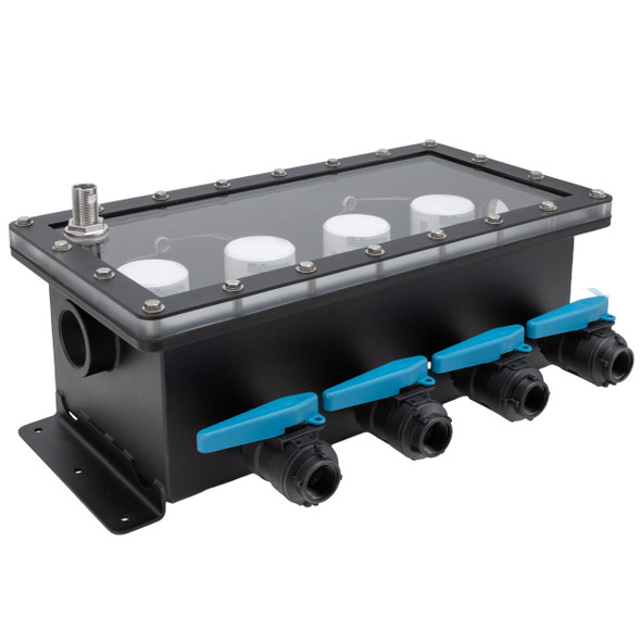 Marine 4 Pump Sea Chest Livewell Pump Box, 2000 GPH, Internal Mount