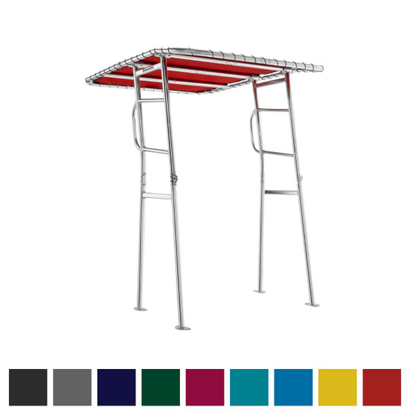 Fishmaster Original Folding T Top Canopy Polished