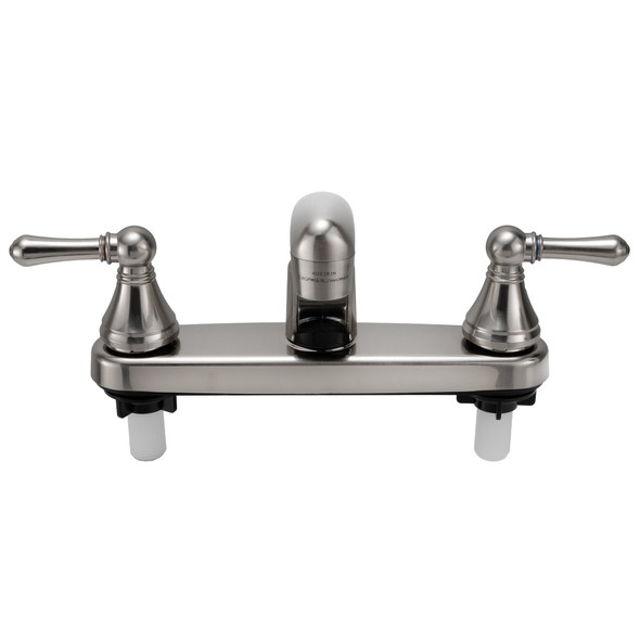 RV Kitchen Faucet Twin Handle Brushed Nickel
