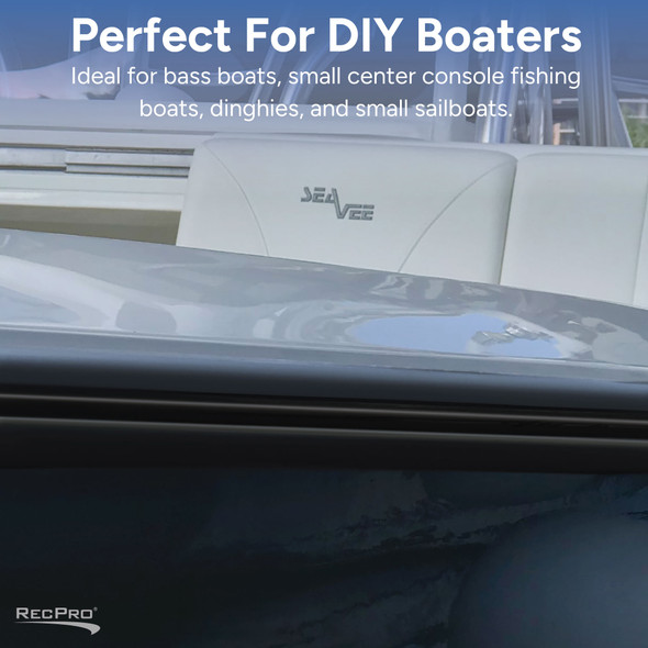 Boat Rub Rail Replacement Kit 50' - 70' Flexible Vinyl1 1/16" x 11/16"