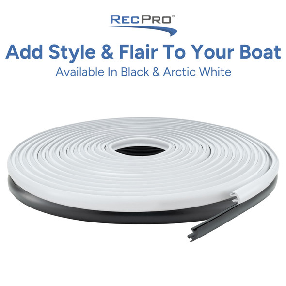 Boat Rub Rail Replacement Kit 60' SuproFlex Semi-Rigid Vinyl 1 5/8" x 7/8"