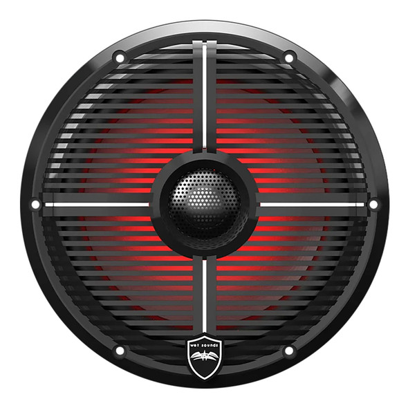 Wet Sounds REVO Series 8" Coaxial Marine Speakers High-Output Component Style with XW-Black RGB Grilles