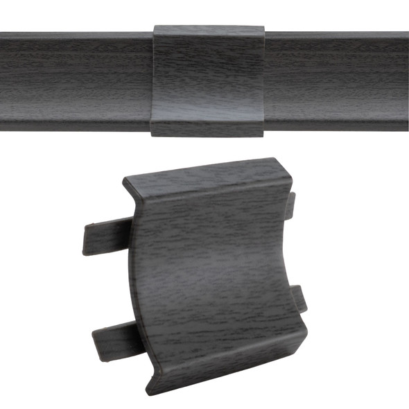 RV Crown Molding 86" Mocha Cap and Base Snap Together W/ LED Duct