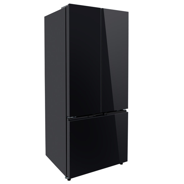 RV Refrigerator 19 Cubic Feet 12v with French Doors Black