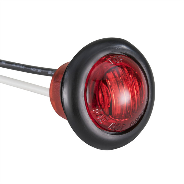 3/4" Red/Red LED Clearance Marker Bullet Lights