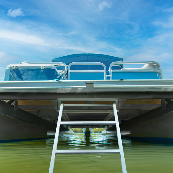 AL UDL5 Under Deck Pontoon Boat Ladder